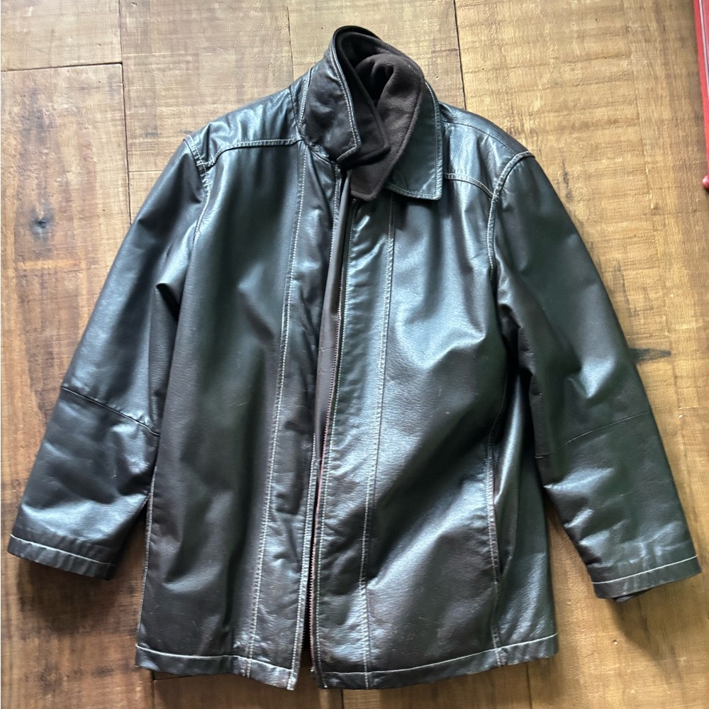 Danier Dark Brown Vintage Leather Jacket